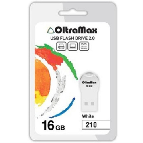 картинка Память USB 16Gb OltraMax 210 белый (OM16GB210-White) от магазина Интерком-НН