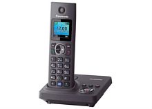 картинка Panasonic KX-TG7861RUH - Беспроводной телефон DECT (радиотелефон) с автоответчиком, цвет: серый  от магазина Интерком-НН