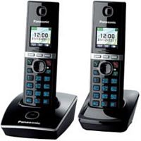 картинка Panasonic KX-TG8052RUB - Беспроводной телефон DECT (радиотелефон) , цвет: черный  от магазина Интерком-НН