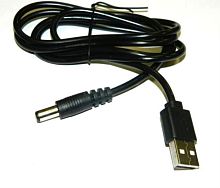 картинка Шнур USB-А (male) - DC (male) (шнур-адаптер), 1м, черный, блистер Netko от магазина Интерком-НН