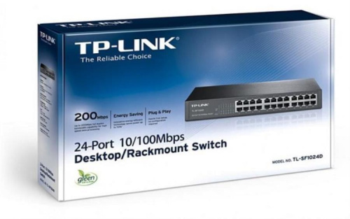 картинка TP-Link TL-SF1024D неуправляемый коммутатор с 24 портами 10/100 Мбит/с  от магазина Интерком-НН фото 4