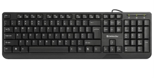 картинка Defender OfficeMate HM-710 (45710) Проводная USB клавиатура, черная  от магазина Интерком-НН