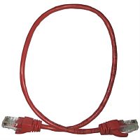 картинка Патч-корд UTP cat. 5e 0.5м ВС, LSZH (красный) неэкранированный, литой коннектор Technolink от магазина Интерком-НН
