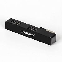 картинка Smartbuy SBHA-408-K Разветвитель на 4 порта USB hub 2.0, черный от магазина Интерком-НН