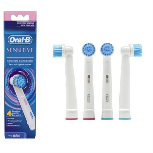 картинка Braun Oral-B 4704731 (EBS17-4) Комплект насадок Sensitive для зубной щетки (4шт) от магазина Интерком-НН