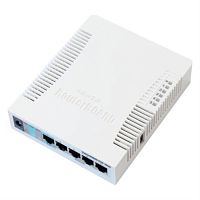 картинка RB751G-2HnD, Routerboard 751U-2HnD, 5xport GLAN Wi-Fi Wireless Router, Mikrotik Wi-Fi маршрутизатор от магазина Интерком-НН