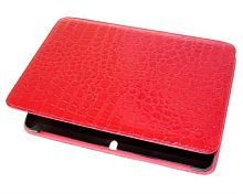картинка Чехол-книжка Samsung P5100 (красный) 10.1" крокодил (пласт.крепление) 500/P5100 от магазина Интерком-НН