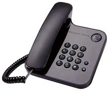 картинка 23-RS (black) Alcatel проводной телефон, цвет черный от магазина Интерком-НН