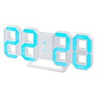 картинка Perfeo LED часы-будильник "LUMINOUS", белый корпус / синяя подсветка (PF-663)  от магазина Интерком-НН