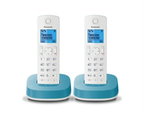 картинка Panasonic KX-TGC312RUC - Беспроводной телефон DECT (радиотелефон) , цвет: синий  от магазина Интерком-НН