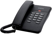 картинка 25-RS (black) Alcatel  проводной телефон, цвет черный от магазина Интерком-НН