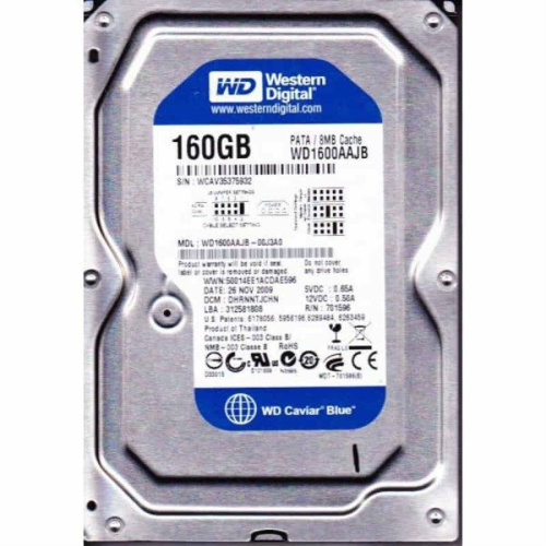 картинка Жесткий диск Western Digital 160 Gb SATA WD1600AAJB (Blue) Б/У от магазина Интерком-НН