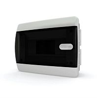 картинка Tekfor CVK 40-06-1 Пластиковый щит на 6 модулей с прозрачной черной дверцой (182х150х102,9) от магазина Интерком-НН