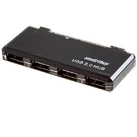 картинка Smartbuy SBHA-6110-K разветвитель на 4 порта USB HUB 2.0, черный от магазина Интерком-НН