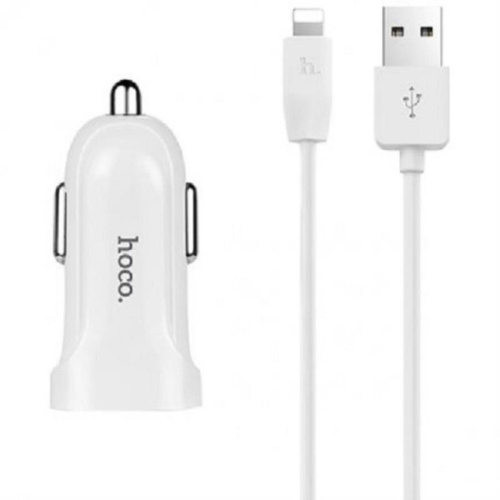 картинка Hoco Z2 автомобильное зарядное устройство с 1 USB выходом (1500mAh), белый для iPhone 5/6/7/7Plus от магазина Интерком-НН фото 2