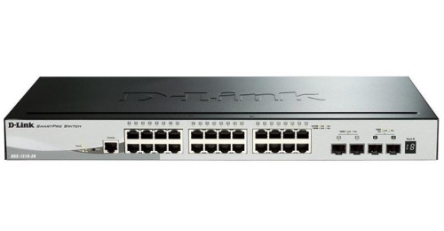 картинка D-Link DGS-1510-28 гигабитный коммутатор SmartPro с 24 портами 10/100/1000Base-T + 4 портами SFP от магазина Интерком-НН