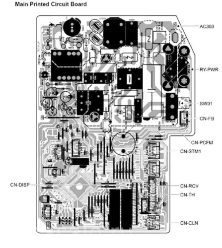 картинка Panasonic CWA73C5188 Плата управления (MAIN) внутреннего блока кондиционера CS-W7MKD от магазина Интерком-НН