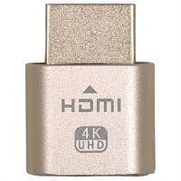 картинка Эмулятор монитора (виртуальный дисплей) HDMI 4K (золотистый)  от магазина Интерком-НН