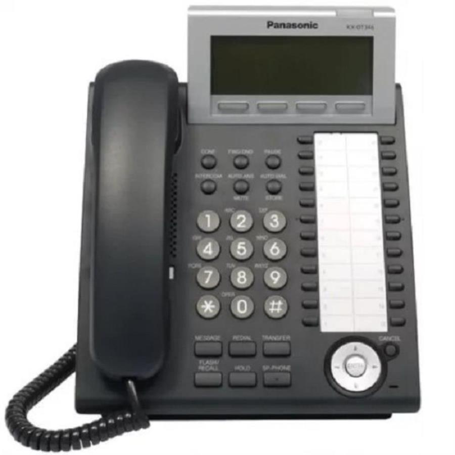 Panasonic KX-DT346RUB-RB цифровой системный телефон 24 кнопки с индикацией,  черный Б/У