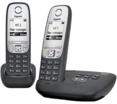 изображение Р/Телефон Dect Gigaset A415A DUO RUS черный (труб. в компл.:2шт) автооветчик АОН магазин Компании Интерком-НН фото 2 картинка Р/Телефон Dect Gigaset A415A DUO RUS черный (труб. в компл.:2шт) автооветчик АОН от магазина Интерком-НН фото 2