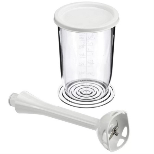 картинка Bosch 00573421 (MFZ3500) насадка-блендер в комплекте с мерным стаканом и крышкой для миксера MFQ35.. от магазина Интерком-НН