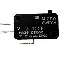 картинка Микропереключатель 3-х контактный V-15-1C25 250V 15A для микроволновой печи (СВЧ) от магазина Интерком-НН