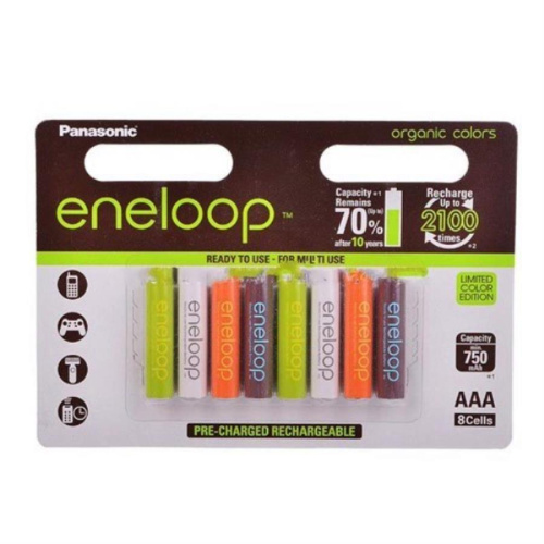 картинка Panasonic eneloop BK-4MCCE/8RE COLORS Аккумулятор 750mAh AAA BL8 от магазина Интерком-НН
