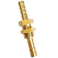 картинка Штуцер (фитинг, переходник, адаптер) с гайкой, латунь, 6мм от магазина Интерком-НН