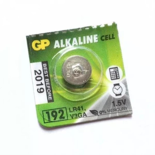изображение Элемент питания (батарейка) GP 192F-2C10 LR41, AG3 Alkaline 1.5В магазин Компании Интерком-НН картинка GP 192F-2C10 Элемент питания (батарейка) LR41, AG3 Alkaline 1.5В от магазина Интерком-НН