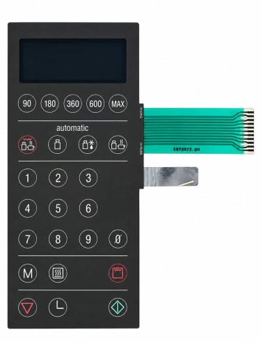 картинка Bosch 587GH 5870GS_GH Сенсорная панель, мембраный микроволновой печи HMT880G от магазина Интерком-НН