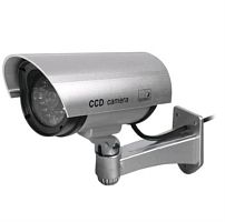 картинка Фальш-камера цилиндрическая (муляж уличной видеокамеры) , цвет серебро от магазина Интерком-НН