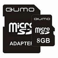 картинка Память Micro SD 8Gb Qumo class6 (SD adapter) от магазина Интерком-НН