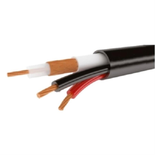 картинка Кабель комбинированный КВК-П-2Э 2x0.5мм2 75Ом, плоский, outdoor (200м) от магазина Интерком-НН