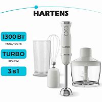 картинка Hartens HHB-140W блендер погружной 1300Вт, режим турбо белый  от магазина Интерком-НН