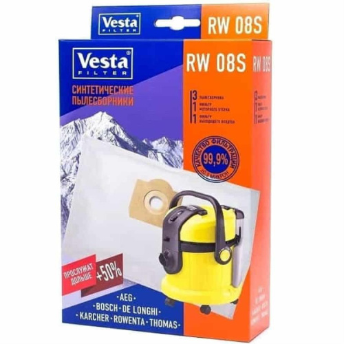 изображение Vesta filter RW08S комплект мешков-пылесборников синтетических (3шт+ 2 фильтра) для пылесоса Rowenta магазин Компании Интерком-НН картинка Vesta filter RW08S комплект мешков-пылесборников синтетических (3шт+ 2 фильтра) для пылесоса Rowenta от магазина Интерком-НН