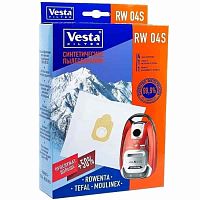 картинка Vesta filter RW04S комплект мешков-пылесборников синтетических (4шт+ 2 фильтра) для пылесоса Rowenta от магазина Интерком-НН