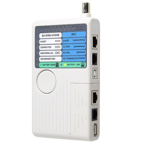 картинка HT-2468B Универсальный  кабельный тестер RJ45, RJ11, RJ12, USB, BNC от магазина Интерком-НН фото 2