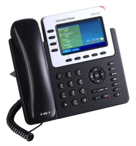 изображение Телефон IP Grandstream GXP-2140 черный магазин Компании Интерком-НН картинка Телефон IP Grandstream GXP-2140 черный от магазина Интерком-НН