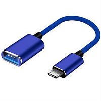 картинка Кабель-переходник OTG DN2601T1 USB 2.0 - Micro USB, синий от магазина Интерком-НН