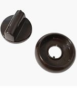 картинка Ручка в сборе с воротником 01043104 1шт. для газовой плиты Gefest 3300, 3500 (коричневая) от магазина Интерком-НН