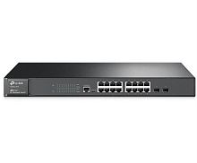картинка TP-Link T2600G-18TS управляемый коммутатор с 16 портами 10/100/1000Base-T, 2 порта 1000Base-X SFP от магазина Интерком-НН
