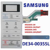 картинка Samsung DE34-00355L сенсорная панель управления микроволновой печи (СВЧ) ME83DR-1W белый от магазина Интерком-НН
