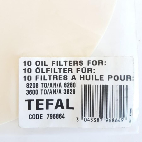 картинка Tefal 796864 Набор жироулавливающих фильтров для Tefal 8208/8280/3600/3629 от магазина Интерком-НН фото 3