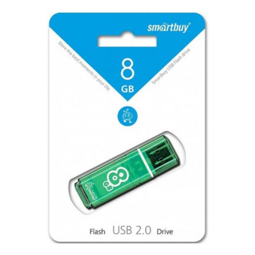 картинка Память USB 8Gb Smart Buy Glossy зеленый 2.0 (SB8GBGS-G) от магазина Интерком-НН