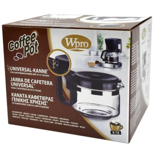 картинка Whirlpool 484000000318 (C00375324) колба стеклянная универсальная на 9/12 чашек для кофеварок от магазина Интерком-НН