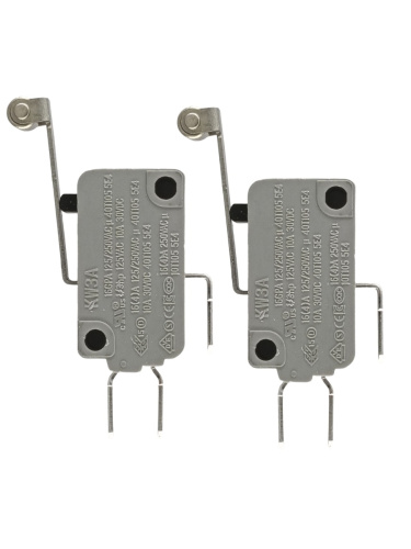 картинка Микропереключатель 2 шт. Dongnan KW3A-16Z5-A200 3-х контактный 16(4)A 250V рычаг с роликом 25мм от магазина Интерком-НН фото 2