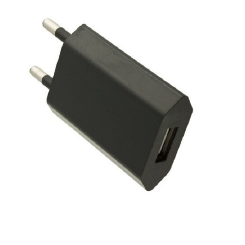 картинка Домашнее универсальное зарядное устройство USB, 1 порт, 5В, выходная сила тока 1,5А, черный от магазина Интерком-НН