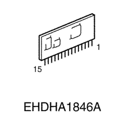 картинка Panasonic EHDA1846A Микросхема IC,HYBRID запчасть для Panasonic KX-TDA6174XJ KX-TDA6174X от магазина Интерком-НН фото 2
