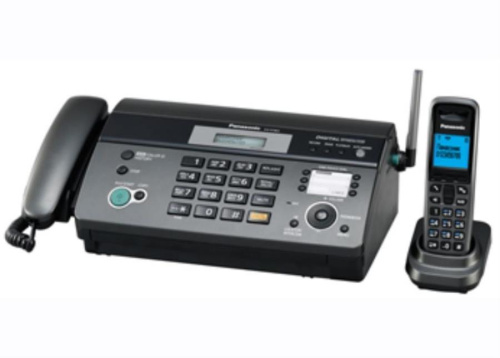 изображение Телефакс Panasonic KX-FC965RUT, цвет (черный) с радиотрубкой DECT магазин Компании Интерком-НН картинка Panasonic KX-FC965RUT Телефакс, цвет (черный) с радиотрубкой DECT от магазина Интерком-НН