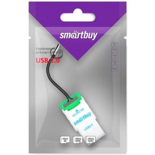 изображение Smartbuy SBR-707-G картридер (зеленый) для карт MicroSD магазин Компании Интерком-НН картинка Smartbuy SBR-707-G картридер (зеленый) для карт MicroSD от магазина Интерком-НН
